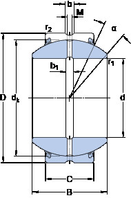 Bearing GEZH 408 ES-2RS SKF