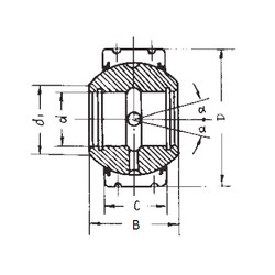 Bearing GEK50XS-2RS FBJ