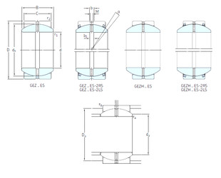 Bearing GEZH212ES-2RS SKF