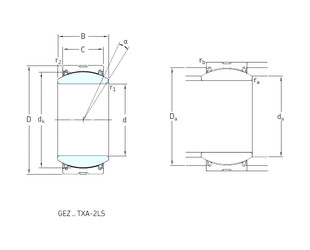 Bearing GEZ104TXE-2LS SKF