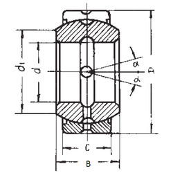 Bearing GEZ34ES-2RS FBJ