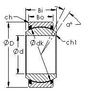 Bearing GEZ127ET-2RS AST