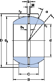 Bearing GEZH 312 ES SKF