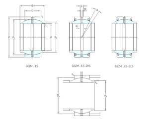 Bearing GEZM212ES SKF