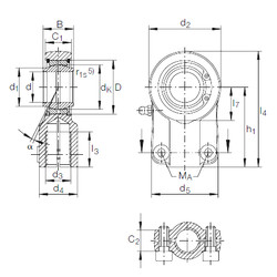 Bearing GIHN-K 16 LO INA