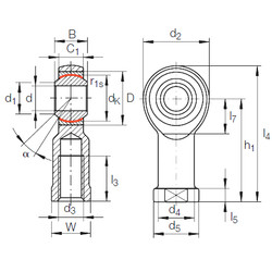 Bearing GIPR 12 PW INA