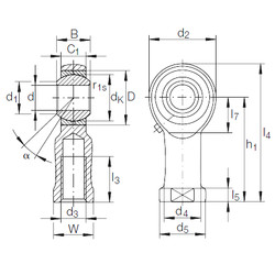 Bearing GIKR 10 PB INA