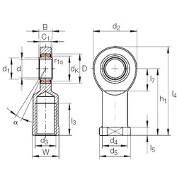 Bearing GIR 8 UK INA