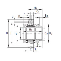 Bearing ZARF65155-L-TV INA