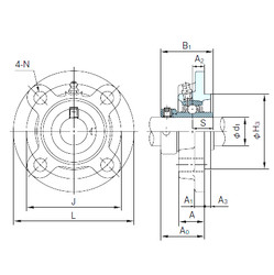 Bearing UGFC208 NACHI