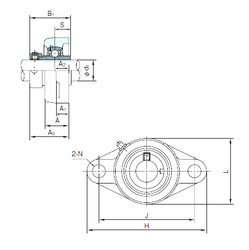 Bearing UGFL209 NACHI