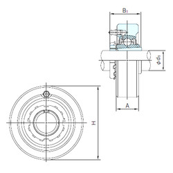 Bearing UKC311+H2311 NACHI