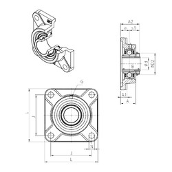 Bearing UKF213H SNR