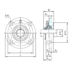 Bearing UKFCX05+H2305 NACHI