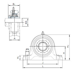 Bearing UKIP322+H2322 NACHI