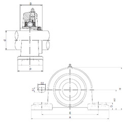 Bearing UKP213 ISO