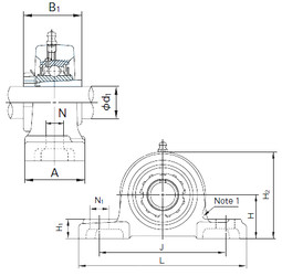 Bearing UKP322+H2322 NACHI