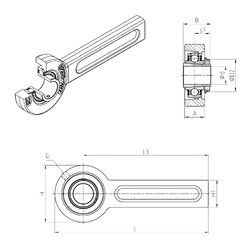 Bearing UKSP210H SNR