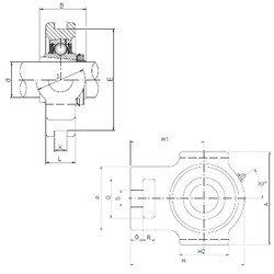 Bearing UKT208 ISO