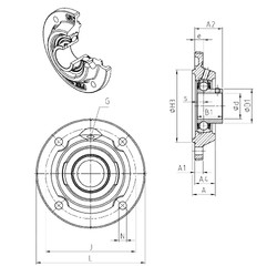 Bearing USFEE209 SNR