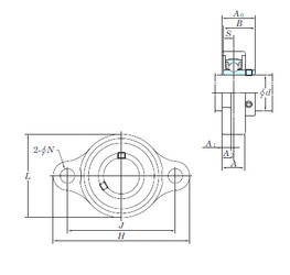 Bearing USFL003S6 KOYO