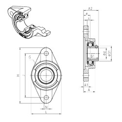 Bearing USFL201 SNR