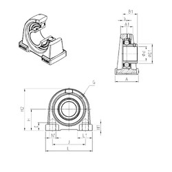 Bearing USPAE212 SNR