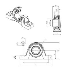 Bearing USPLE203 SNR