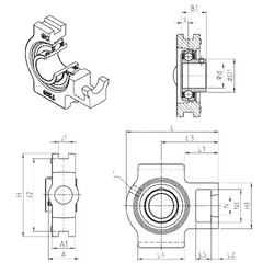 Bearing UST209 SNR