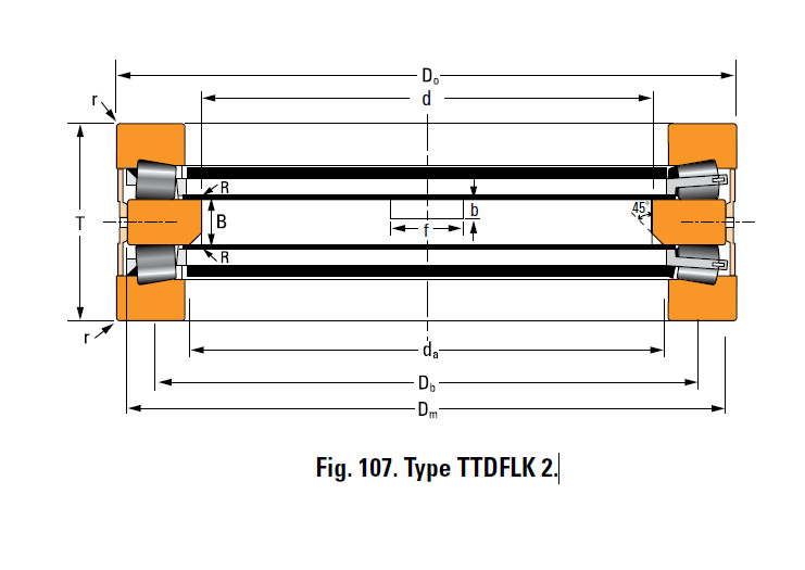 Bearing A6881A Thrust Race Double