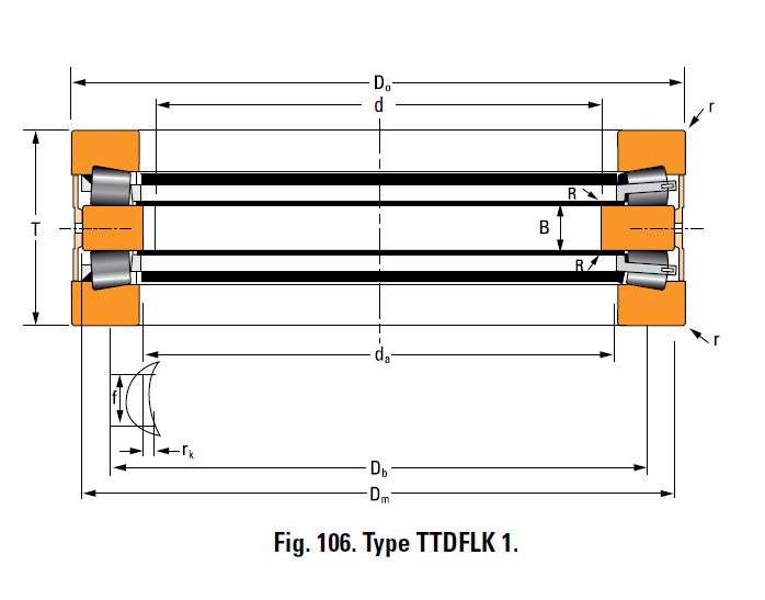 Bearing T7020F Thrust Race Double