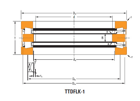 Bearing Thrust race double T7020f