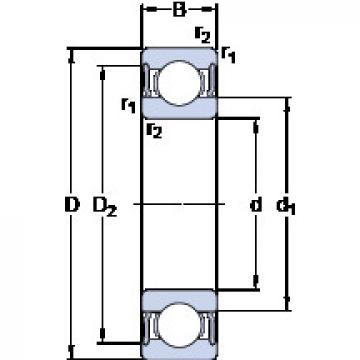 Bearing 6318-2RS1 SKF