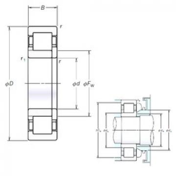 Bearing NUP214EM NSK