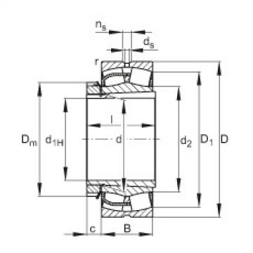 Bearing 23240-E1-K + H2340 FAG