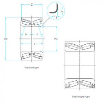 Bearing NTF41KWD01G3CA54 NSK