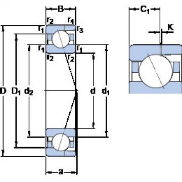 Bearing 7007 CD/HCP4AH SKF