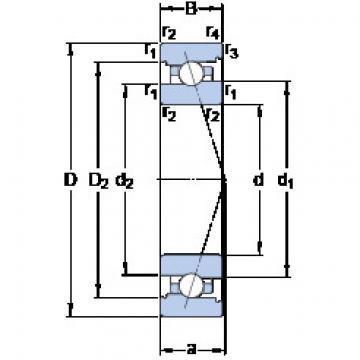 Bearing 7006 CB/P4A SKF