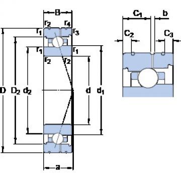 Bearing 7008 CB/HCP4AL SKF