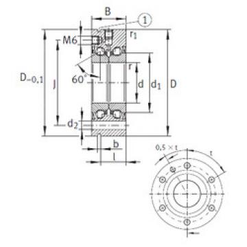 Bearing ZKLF1255-2RS INA