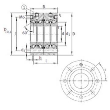 Bearing ZKLF3080-2RS-2AP INA