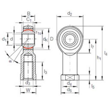 Bearing GIKFR 20 PW INA