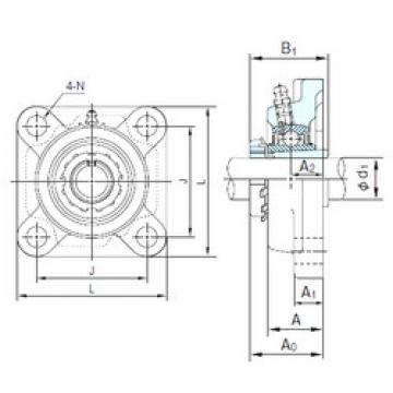 Bearing UKF205+H2305 NACHI