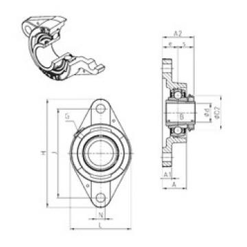 Bearing UKFLE207H SNR