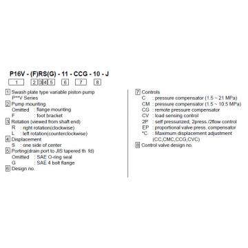 TOKIME piston pump P100V-FRSG-11-CC-10-J