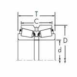 Bearing 66187/66462D+X1S-66187 Timken