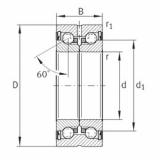 Bearing ZKLN0624-2RS-PE INA